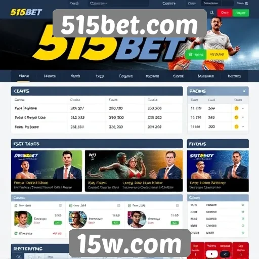 Análise da interface do usuário do 515bet.com